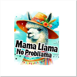 No Prob-Llama Mama No Problem Llama Funny Posters and Art